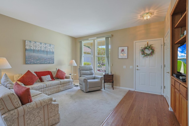 12856 W Rocksprings Ln, Huntley, IL 60142 - living area with wood finished floors and baseboards