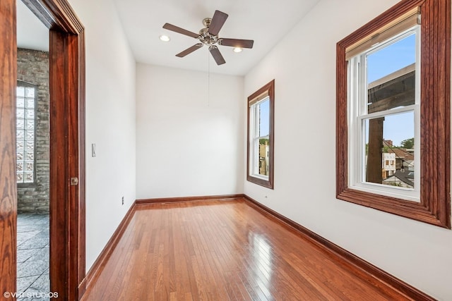 1734 W Erie St Unit 3, Chicago, IL 60622 - spare room featuring plenty of natural light, hardwood / wood-style floors, and recessed lighting
