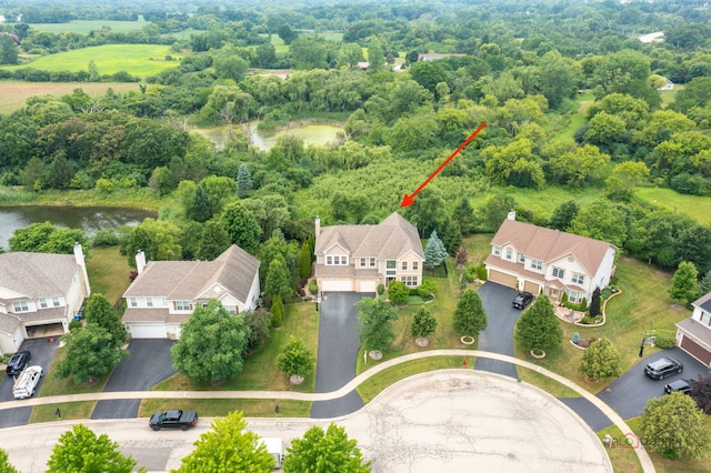 1174 Pine Tree Ct, Lake Villa, IL 60046 - aerial view of residential area featuring a large body of water