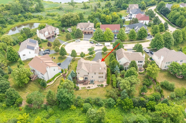 1174 Pine Tree Ct, Lake Villa, IL 60046 - aerial view of residential area featuring a large body of water