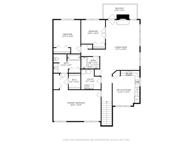 573 W Parkside Dr, Palatine, IL 60067 - view of property floor plan