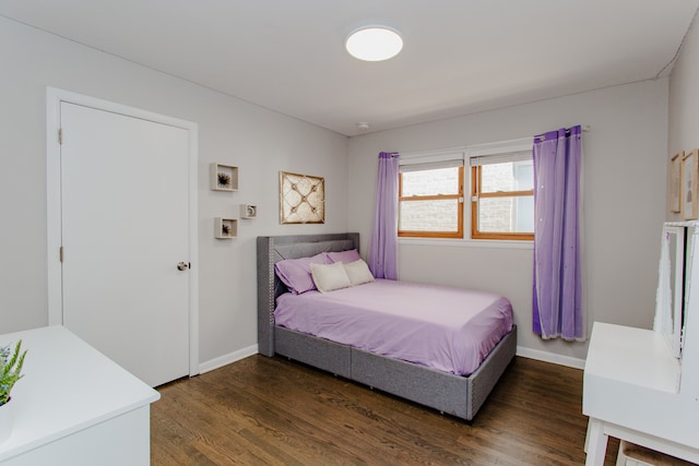 5246 N Mason Ave, Chicago, IL 60630 - bedroom featuring dark wood-type flooring