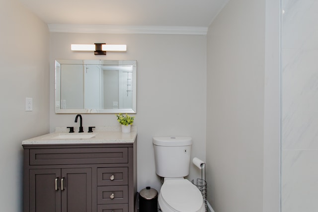 5246 N Mason Ave, Chicago, IL 60630 - bathroom featuring vanity and ornamental molding