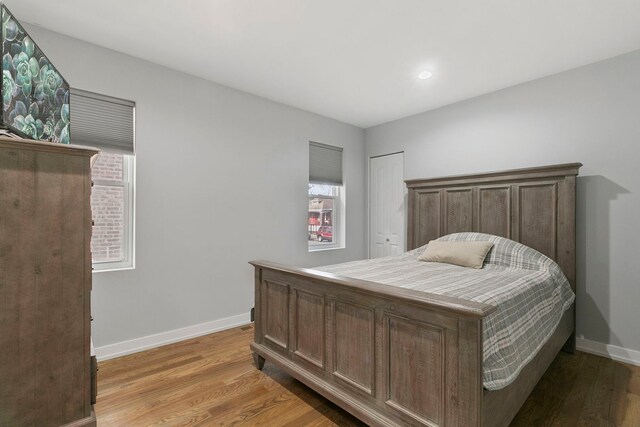 3305 W 66th St, Chicago, IL 60629 - bedroom featuring light wood-style floors and recessed lighting