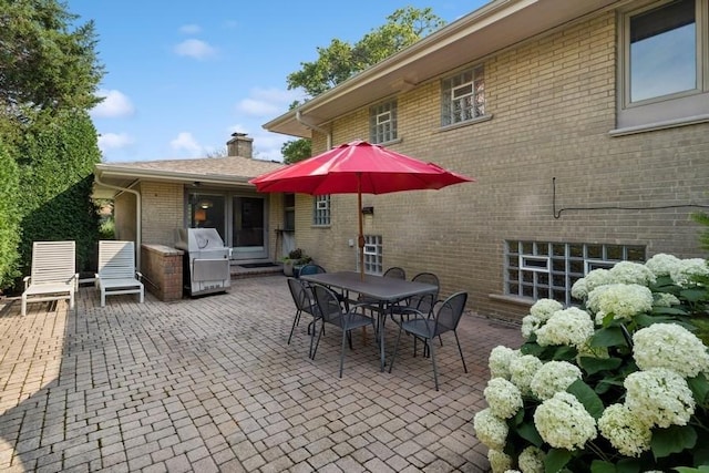 8850 Karlov Ave, Skokie, IL 60076 - view of patio / terrace with grilling area and outdoor dining area