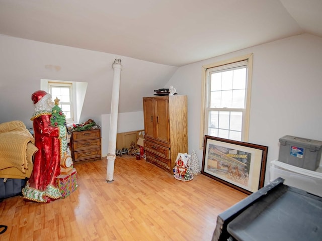 1742 N 34th Ave, Stone Park, IL 60165 - interior space with vaulted ceiling and light wood-style floors
