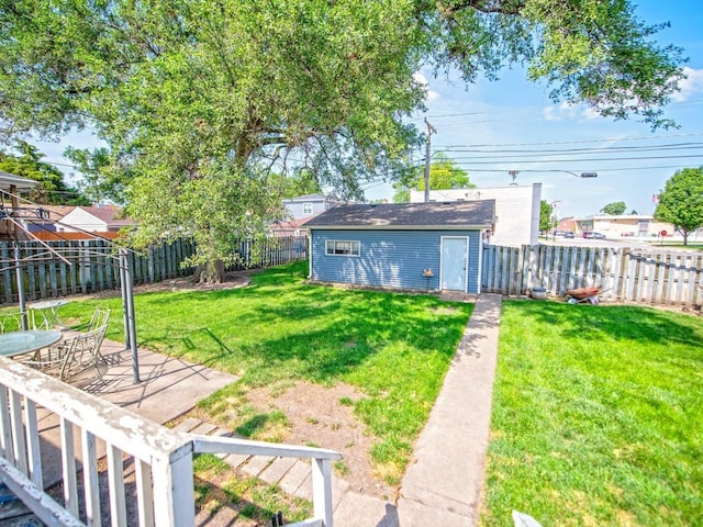 1742 N 34th Ave, Stone Park, IL 60165 - fenced backyard with an outbuilding