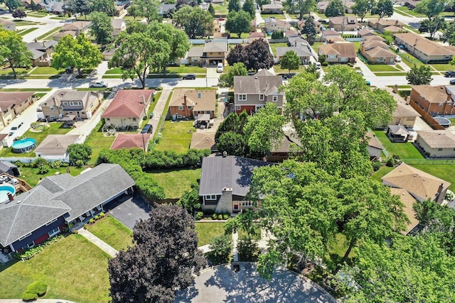 9912 S Kolmar Ave, Oak Lawn, IL 60453 - aerial view of property and surrounding area with nearby suburban area
