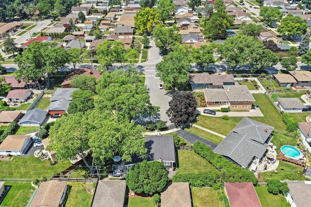 9912 S Kolmar Ave, Oak Lawn, IL 60453 - aerial overview of property's location featuring nearby suburban area