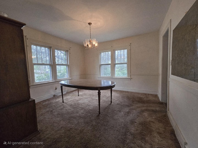 434 S Lewis Ave, Lombard, IL 60148 - carpeted dining area featuring plenty of natural light and a chandelier