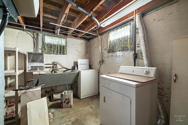 3715 Maple Ave, Mchenry, IL 60050 - washroom with washing machine and dryer