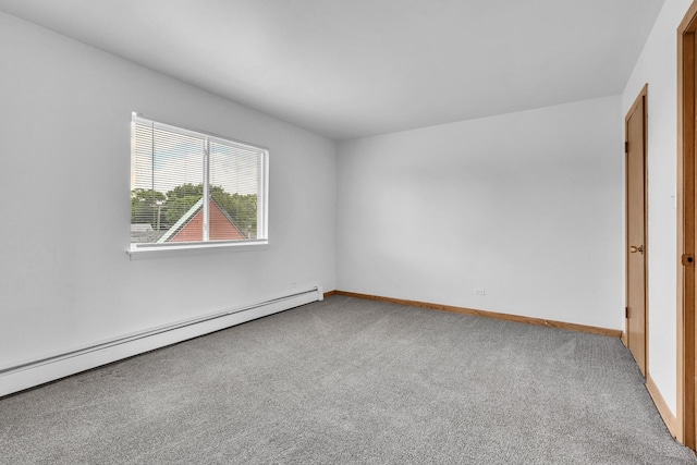 9819 S Cicero Ave Unit 6, Oak Lawn, IL 60453 - carpeted spare room featuring baseboard heating and baseboards
