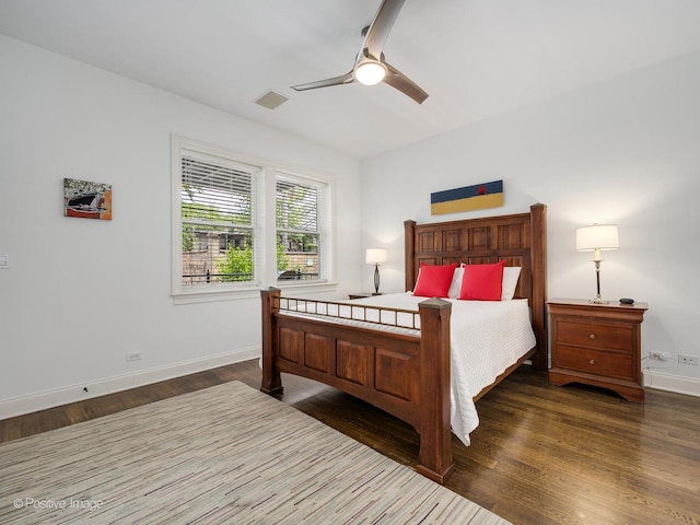 1416 W Olive Ave Unit 1, Chicago, IL 60660 - bedroom featuring wood finished floors and ceiling fan
