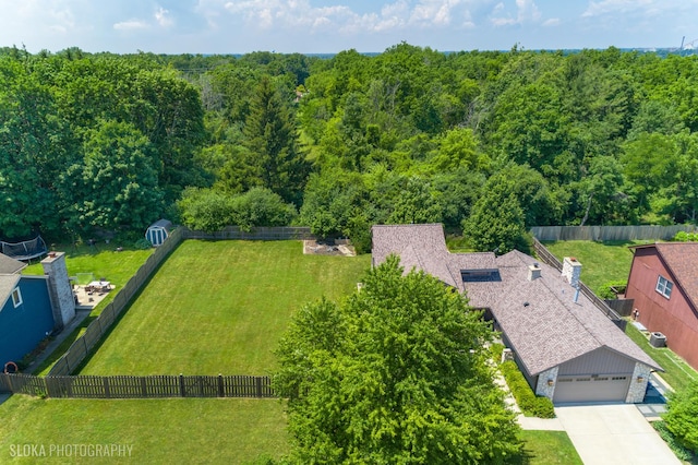 530 Sunnyside Ave, Gurnee, IL 60031 - drone / aerial view of a forest