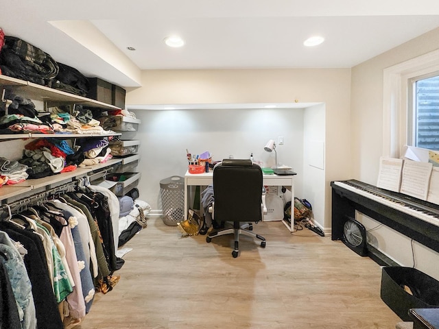 204 Inverrary Ln, Deerfield, IL 60015 - office with wood finished floors and recessed lighting