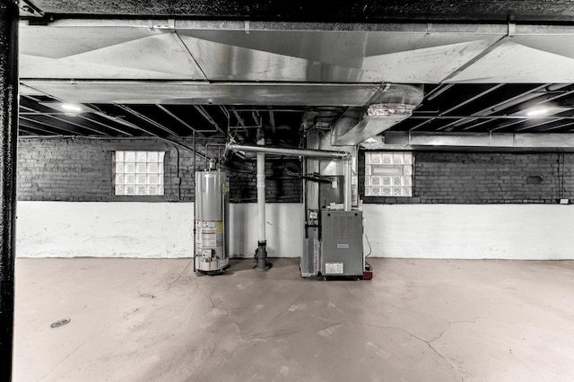 8510 S Blackstone Ave, Chicago, IL 60619 - below grade area with gas water heater and heating unit