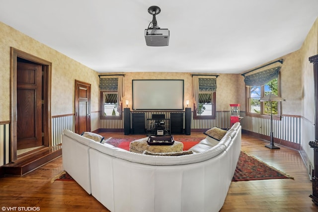 691 Lake Ave, Crystal Lake, IL 60014 - cinema featuring hardwood / wood-style floors