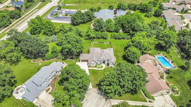 1311 Hickory Tree Ct, Mahomet, IL 61853 - aerial view of residential area