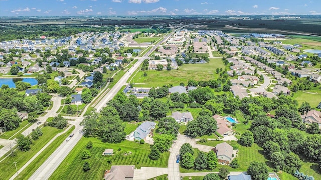 1311 Hickory Tree Ct, Mahomet, IL 61853 - aerial overview of property's location with nearby suburban area