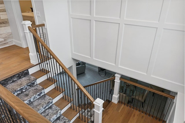 1311 Hickory Tree Ct, Mahomet, IL 61853 - stairs with wood finished floors