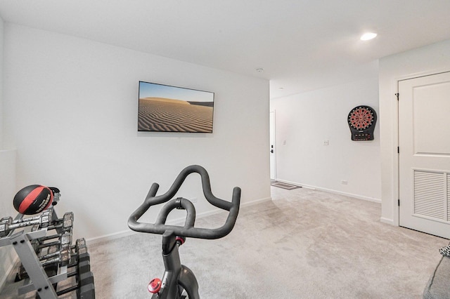 30W003 Brayman Ct, Warrenville, IL 60563 - exercise area with carpet and recessed lighting