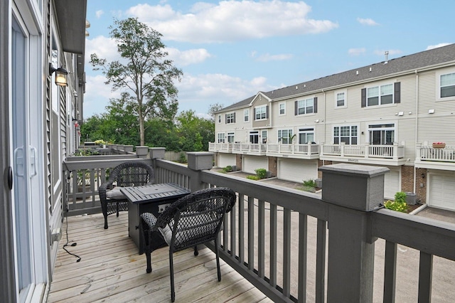 30W003 Brayman Ct, Warrenville, IL 60563 - wooden terrace with a residential view