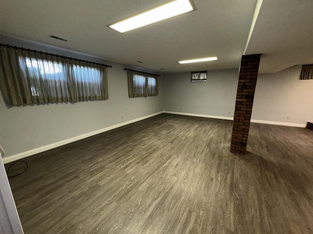 400 N Cottage Ave, Normal, IL 61761 - below grade area featuring wood finished floors