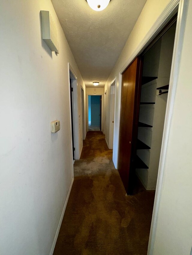 400 N Cottage Ave, Normal, IL 61761 - hall featuring carpet and a textured ceiling