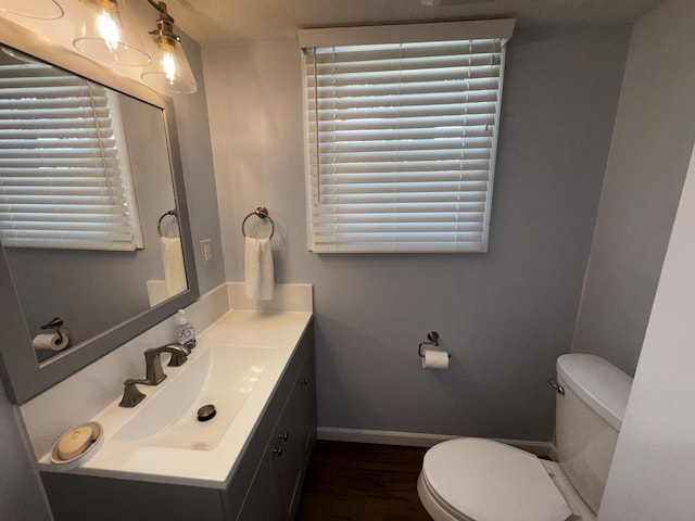 400 N Cottage Ave, Normal, IL 61761 - bathroom featuring vanity, wood finished floors, and healthy amount of natural light