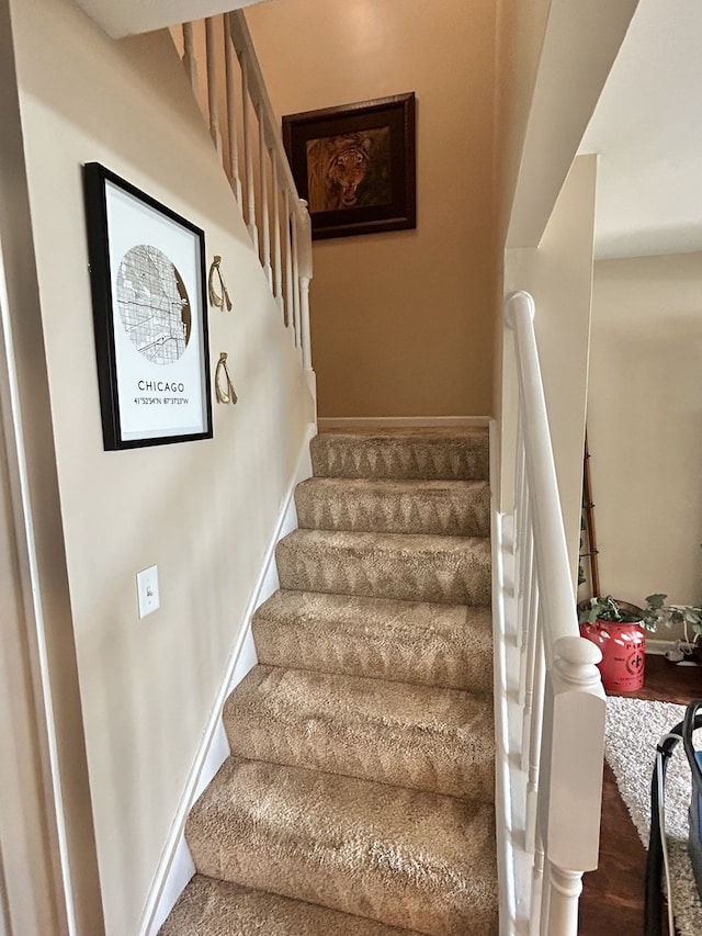 543 Norman Rd Unit 543, Bolingbrook, IL 60440 - stairway with wood finished floors