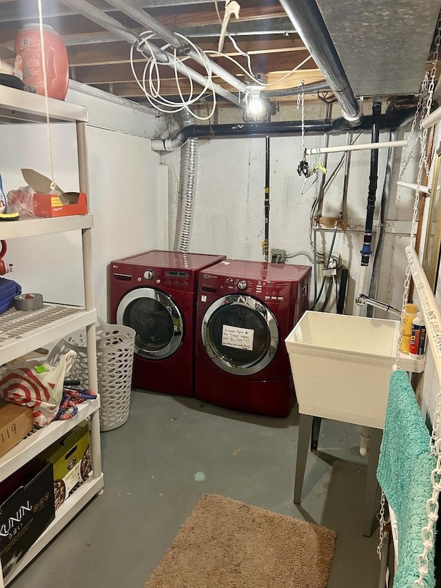 543 Norman Rd Unit 543, Bolingbrook, IL 60440 - unfinished below grade area with washer and dryer