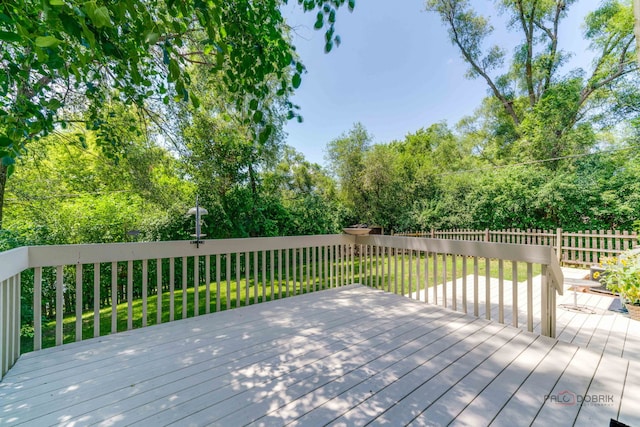 24 Hickory Rd, Oakwood Hills, IL 60013 - deck featuring view of scattered trees