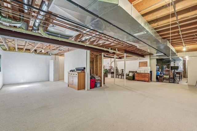 2524 Wild Timothy Rd, Naperville, IL 60564 - unfinished basement with carpet
