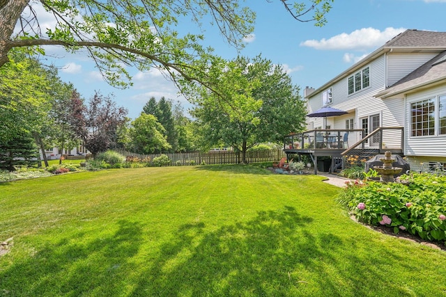 2524 Wild Timothy Rd, Naperville, IL 60564 - view of yard with a wooden deck