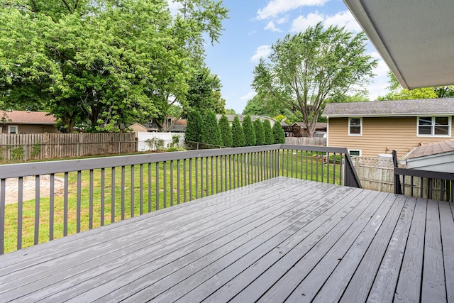 1121 S 13th St, Saint Charles, IL 60174 - wooden terrace with a fenced backyard