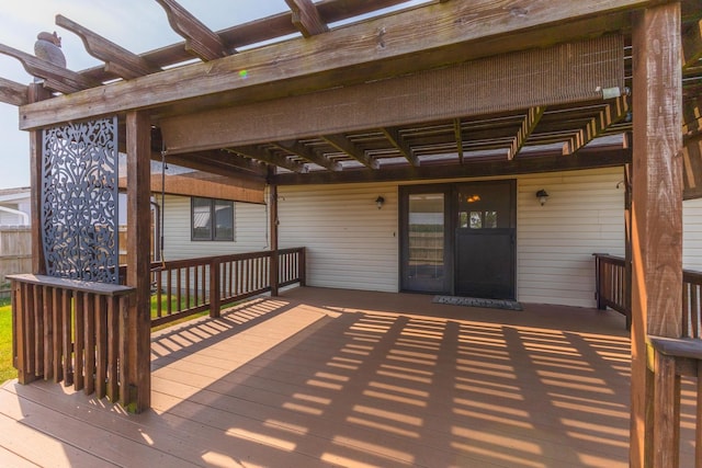 1413 Bethany Ln, Pontiac, IL 61764 - wooden deck with a pergola