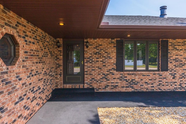 1413 Bethany Ln, Pontiac, IL 61764 - doorway to property with brick siding