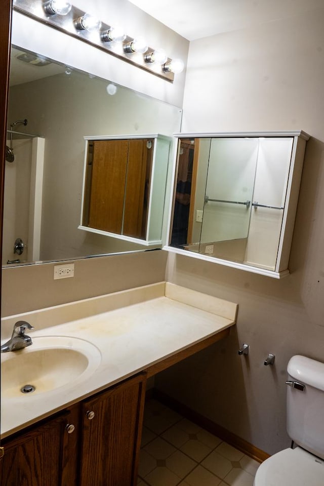 371 Mcgrath Dr, Oswego, IL 60543 - full bathroom with tile patterned floors and vanity