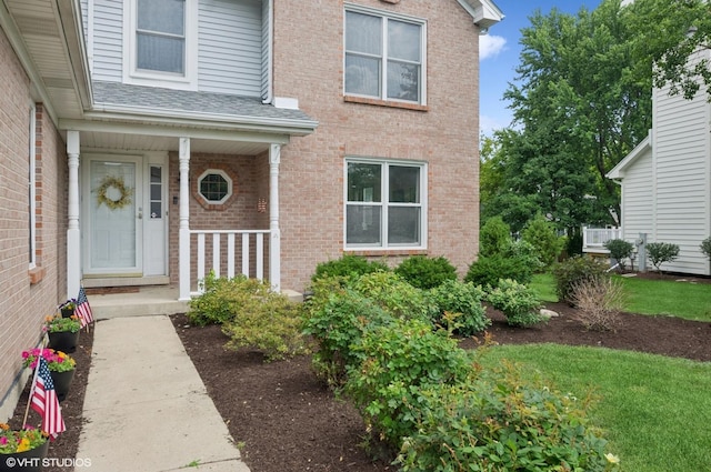 1167 Book Rd, Naperville, IL 60540 - entrance to property featuring brick siding and covered porch