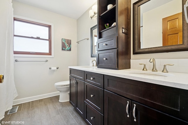 1167 Book Rd, Naperville, IL 60540 - bathroom featuring double vanity and wood finished floors