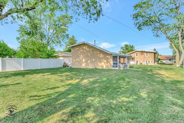 17436 71st Ave, Tinley Park, IL 60477 - view of yard featuring a sunroom