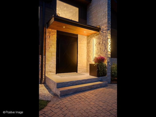 849 Cramer Ct, Willowbrook, IL 60527 - property entrance featuring stone siding and brick siding