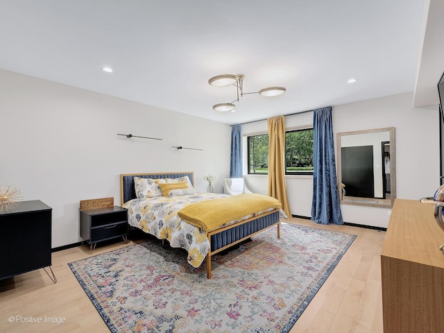 849 Cramer Ct, Willowbrook, IL 60527 - bedroom featuring light wood-style flooring and recessed lighting