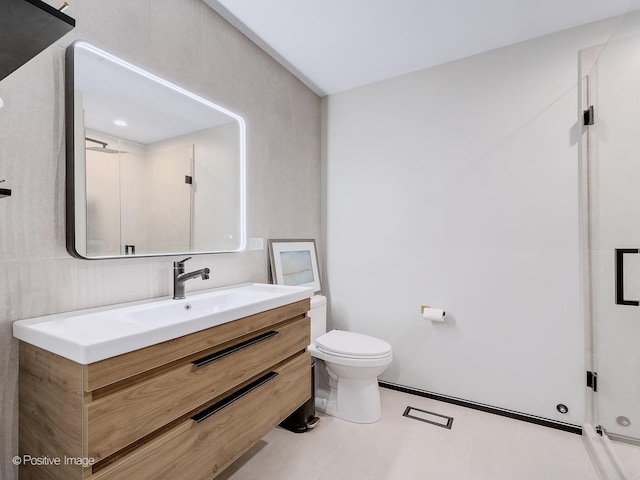849 Cramer Ct, Willowbrook, IL 60527 - bathroom featuring vanity and a stall shower