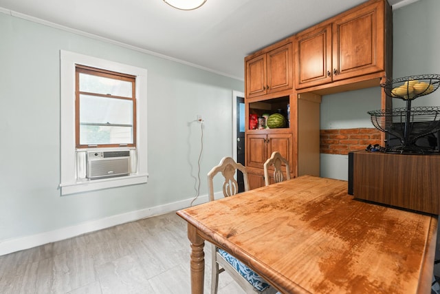 637/639 E Wilson St, Batavia, IL 60510 - dining room with ornamental molding and cooling unit
