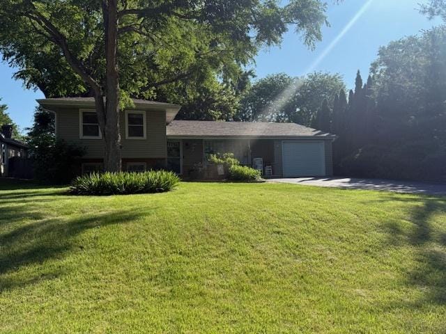 3S221 Sequoia Dr, Glen Ellyn, IL 60137 - split level home with an attached garage and a front lawn