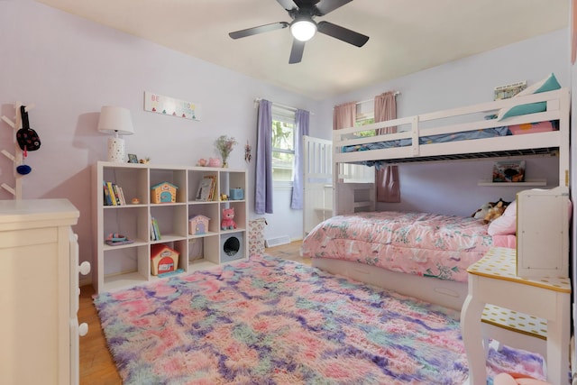 3S221 Sequoia Dr, Glen Ellyn, IL 60137 - bedroom with wood finished floors and ceiling fan