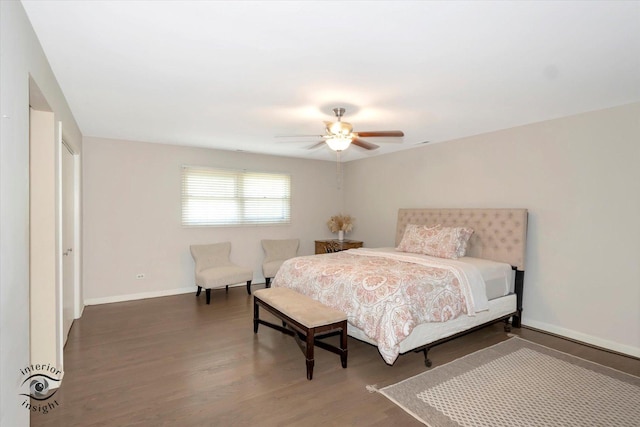 19126 Pierce Ave, Homewood, IL 60430 - bedroom with wood finished floors and a ceiling fan