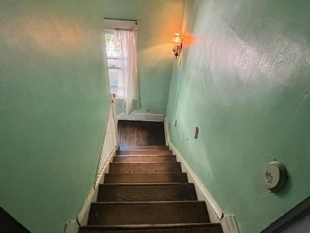 3651 W 64th Pl, Chicago, IL 60629 - stairway with wood finished floors and baseboards