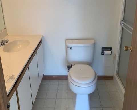 2235 Dawson Ln, Algonquin, IL 60102 - bathroom with vanity and a shower with shower door